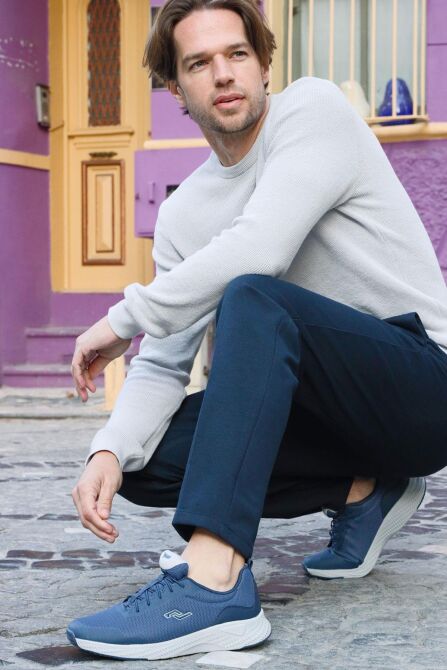 27360 Lacivert Erkek Sneaker Günlük Spor Ayakkabı - 3