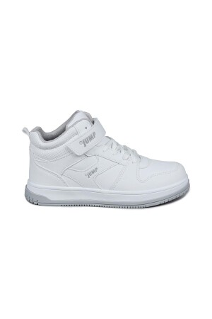 27758 Cırtlı Yüksek Bilekli Beyaz Üniseks Sneaker Günlük Spor Ayakkabı 
