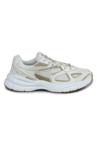 28790 Bej Kadın Sneaker Günlük Spor Ayakkabı - Jump
