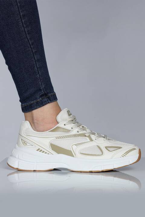 28790 Bej Kadın Sneaker Günlük Spor Ayakkabı - 4