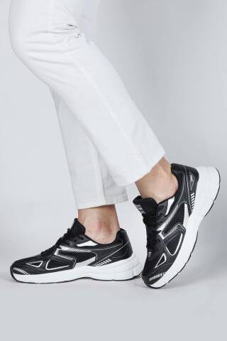 29064 Siyah - Gri Erkek Sneaker Günlük Spor Ayakkabı - Jump (1)