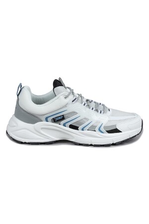 29728 Beyaz - Gri Erkek Sneaker Günlük Spor Ayakkabı 