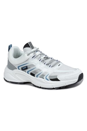29728 Beyaz - Gri Erkek Sneaker Günlük Spor Ayakkabı - 2