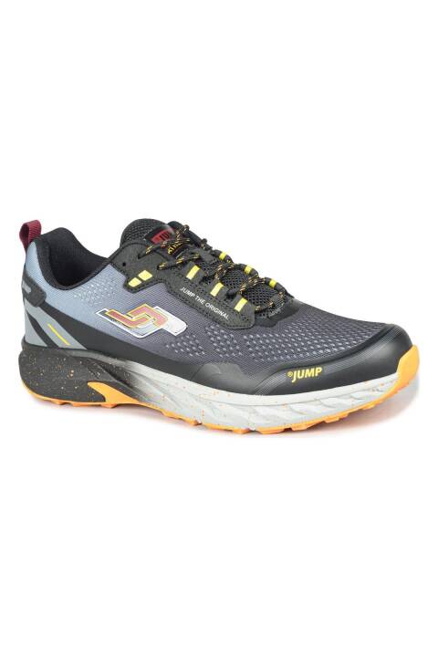 30519 Gri - Turuncu Sneaker Erkek Spor Ayakkabı - 2