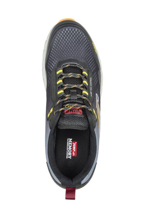30519 Gri - Turuncu Sneaker Erkek Spor Ayakkabı - 3