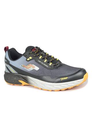 30519 Gri - Turuncu Sneaker Erkek Spor Ayakkabı - 2