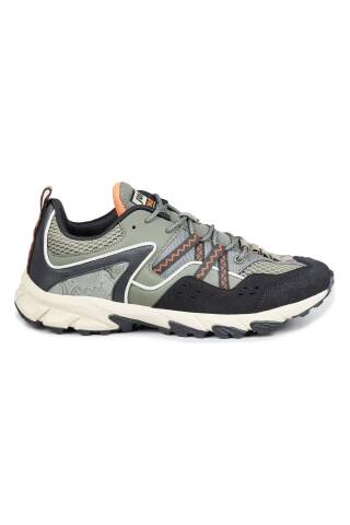 30553 Haki - Siyah Erkek Sneaker Günlük Spor Ayakkabı - Jump