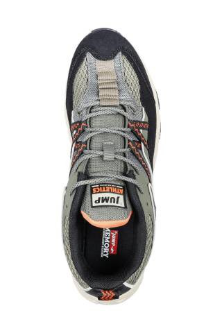 30553 Haki - Siyah Erkek Sneaker Günlük Spor Ayakkabı - 3