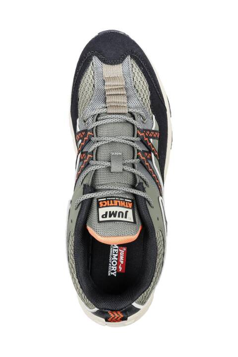 30553 Haki - Siyah Erkek Sneaker Günlük Spor Ayakkabı - 3