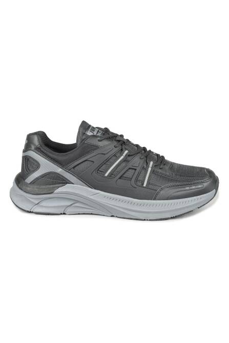 30562 Siyah - Gri Sneaker Erkek Spor Ayakkabı - 1