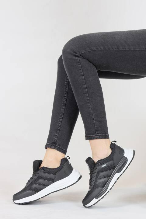 30601 Siyah - Beyaz Kadın Sneaker Günlük Spor Ayakkabı - 2