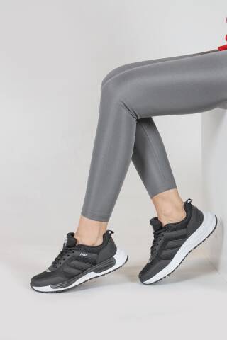 30601 Siyah - Beyaz Kadın Sneaker Günlük Spor Ayakkabı - 4