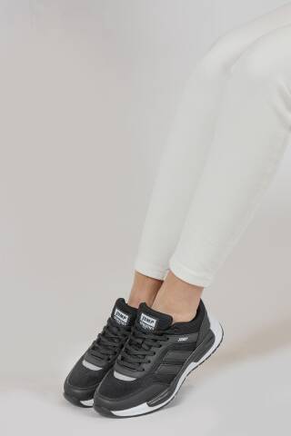 30601 Siyah - Beyaz Kadın Sneaker Günlük Spor Ayakkabı - 6