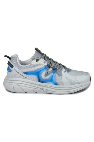30612 Gri - Mavi Erkek Sneaker Günlük Spor Ayakkabı 