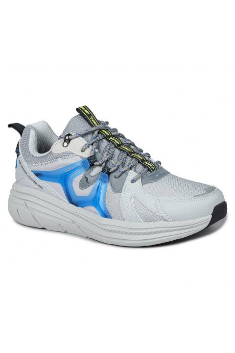 30612 Gri - Mavi Erkek Sneaker Günlük Spor Ayakkabı - 2