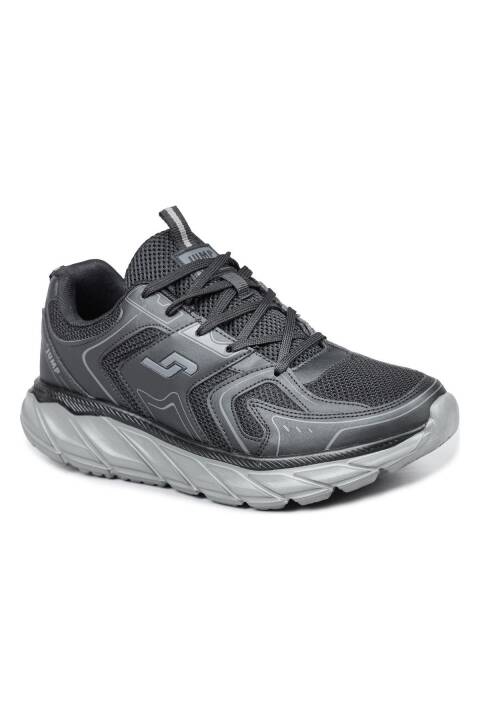 30616 Siyah - Gri Sneaker Erkek Spor Ayakkabı - 2
