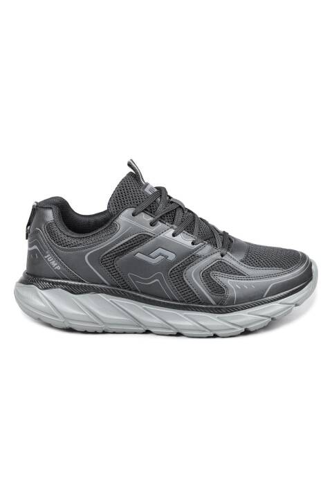 30616 Siyah - Gri Sneaker Erkek Spor Ayakkabı - 1