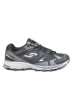 30703 Siyah - Gri Sneaker Erkek Spor Ayakkabı - Jump