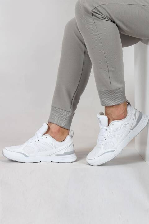 30707 Beyaz Erkek Sneaker Günlük Spor Ayakkabı - 5