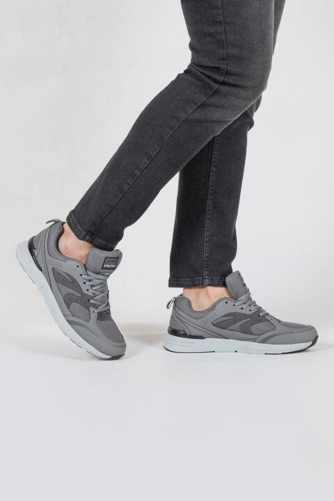 30707 Gri Erkek Sneaker Günlük Spor Ayakkabı - 2