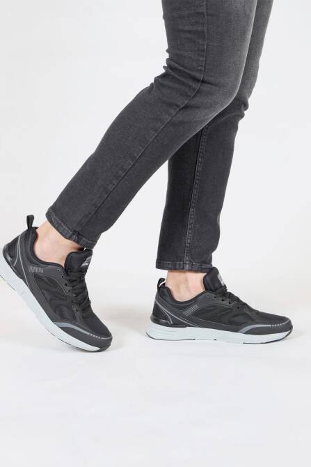 30707 Siyah Erkek Sneaker Günlük Spor Ayakkabı - 3