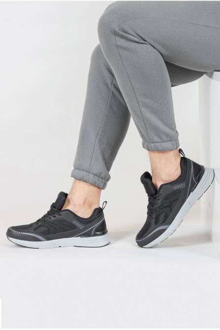 30707 Siyah Erkek Sneaker Günlük Spor Ayakkabı - 4