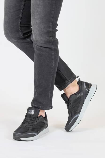 30707 Siyah Erkek Sneaker Günlük Spor Ayakkabı - 5