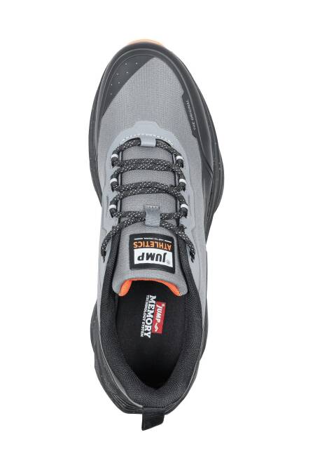 30720 Gri - Turuncu Sneaker Erkek Spor Ayakkabı - 3