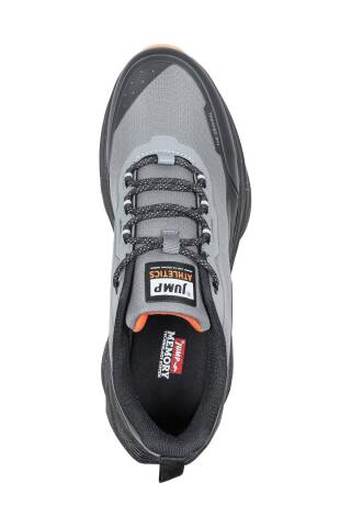 30720 Gri - Turuncu Sneaker Erkek Spor Ayakkabı - 3