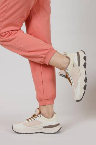 30812 Bej Kadın Sneaker Günlük Spor Ayakkabı - 3