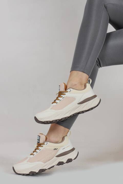 30812 Bej Kadın Sneaker Günlük Spor Ayakkabı - 4