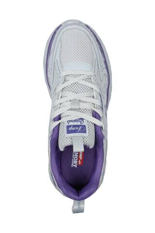 30847 Gri Kadın Sneaker Günlük Spor Ayakkabı - 3
