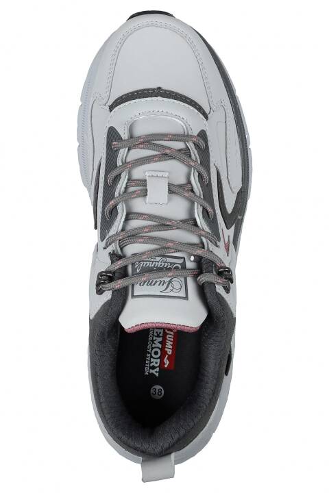 30866 Gri - Bordo Kadın Sneaker Günlük Spor Ayakkabı - 3