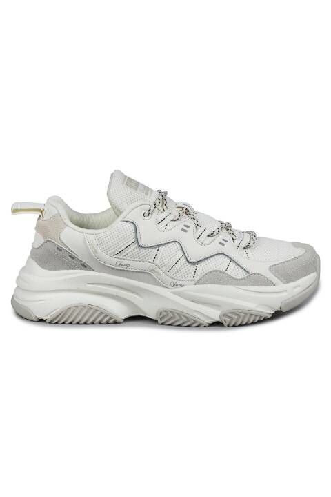 30867 Bej Kadın Sneaker Günlük Spor Ayakkabı - 1