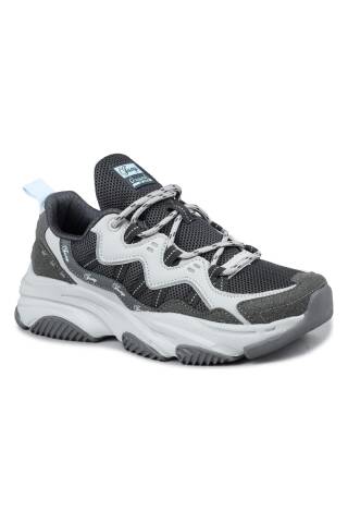 30867 Beyaz - Gri Sneaker Kadın Spor Ayakkabı - Jump (1)