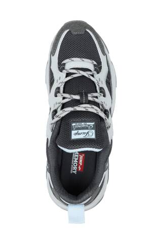 30867 Beyaz - Gri Sneaker Kadın Spor Ayakkabı - 3