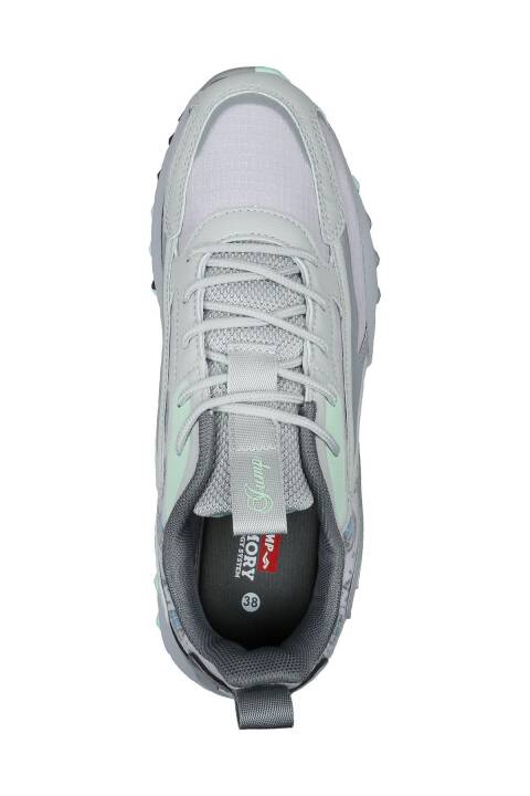 30877 Gri Kadın Sneaker Günlük Spor Ayakkabı - 3