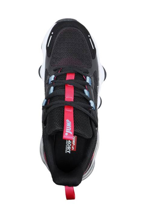 30906 Siyah - Fuşya Kadın Sneaker Günlük Spor Ayakkabı - 3