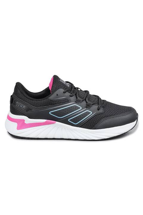 30910 Siyah - Fuşya Kadın Sneaker Günlük Spor Ayakkabı - 1