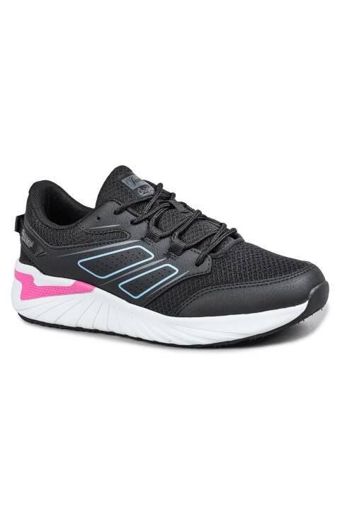 30910 Siyah - Fuşya Kadın Sneaker Günlük Spor Ayakkabı - 2