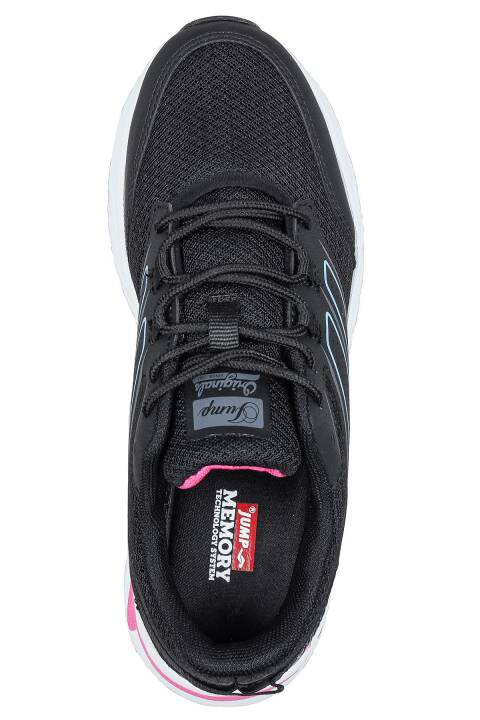 30910 Siyah - Fuşya Kadın Sneaker Günlük Spor Ayakkabı - 3