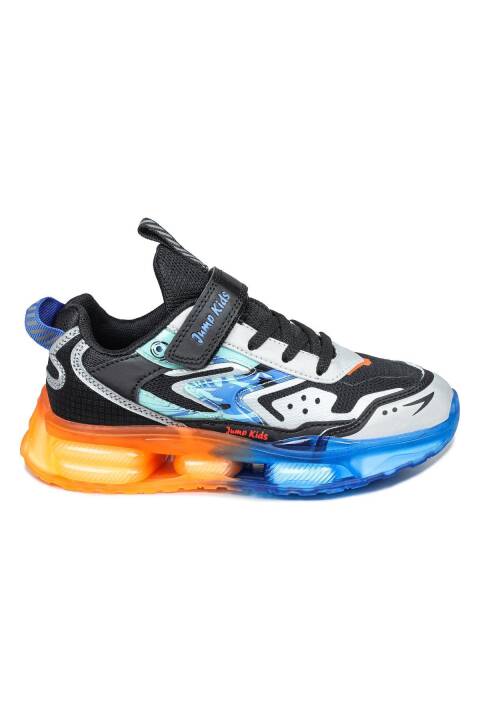 31053 Turuncu - Mavi Sneaker Erkek Çocuk Spor Ayakkabı - 1