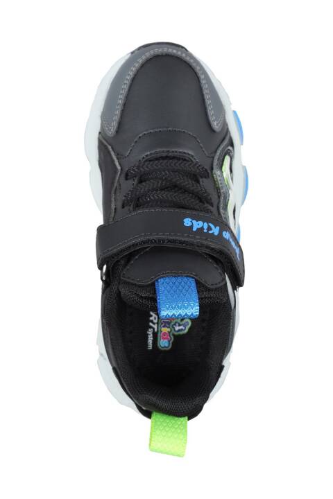 31098 Siyah - Mavi Sneaker Çocuk Spor Ayakkabı - 3