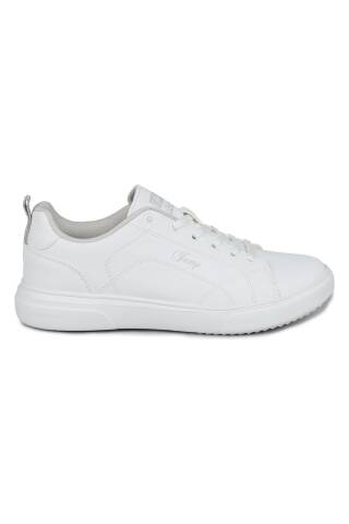 31178 Beyaz - Gri Kadın Sneaker Günlük Spor Ayakkabı - Jump