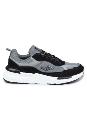 31179 Siyah - Gri Erkek Sneaker Günlük Spor Ayakkabı - Jump