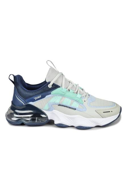 32255 Gri - Lacivert Sneaker Erkek Spor Ayakkabı - 1