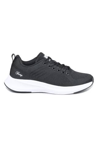 32260 Siyah - Beyaz Kadın Sneaker Günlük Spor Ayakkabı - Jump