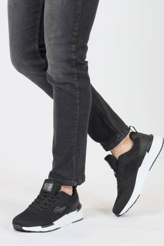 32414 Siyah - Beyaz Erkek Sneaker Günlük Spor Ayakkabı - Jump (1)