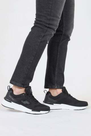 32414 Siyah - Beyaz Erkek Sneaker Günlük Spor Ayakkabı - 4