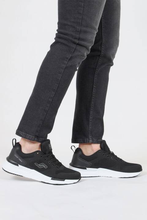 32414 Siyah - Beyaz Erkek Sneaker Günlük Spor Ayakkabı - 4
